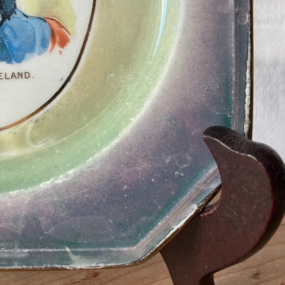 Mrs. Cleveland Portrait Plate, Walk’s Cash Store Bay City Michigan Advert - Picture 3 of 7